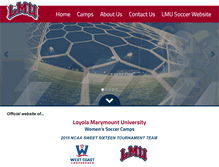 Tablet Screenshot of lmusocceracademy.com